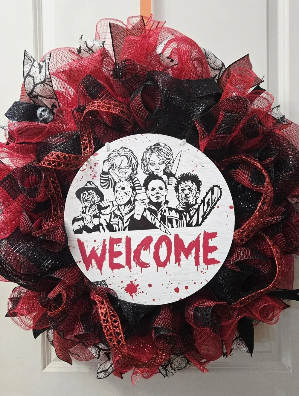 Welcome Halloween Wreath